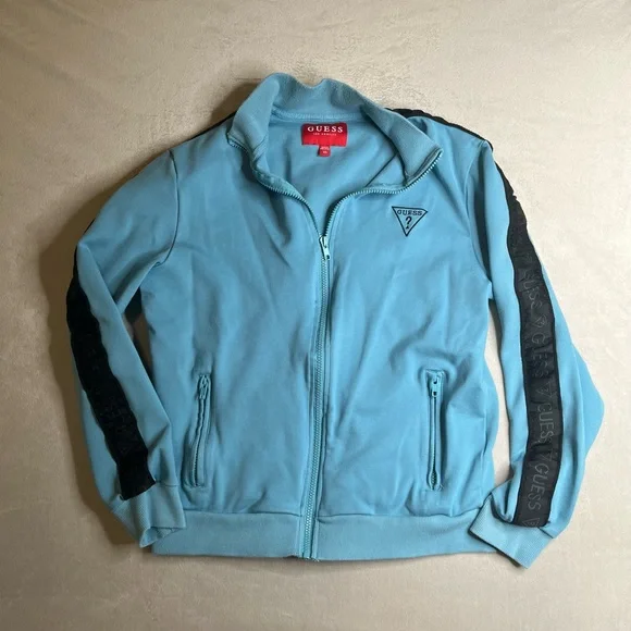 Guess Jackets Coats Guess Full Zip Bomber Jacket With Logo